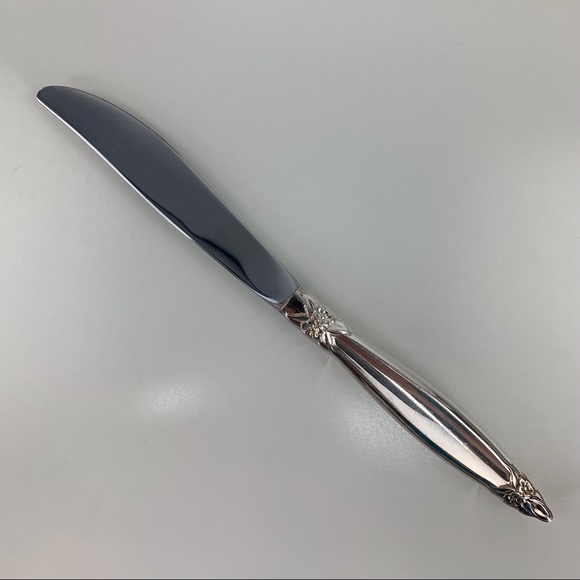 2/$20 1847 Rogers Bros IS 1965 Vintage Silver Plate Garland Pattern Dinner Knife - Picture 6 of 11